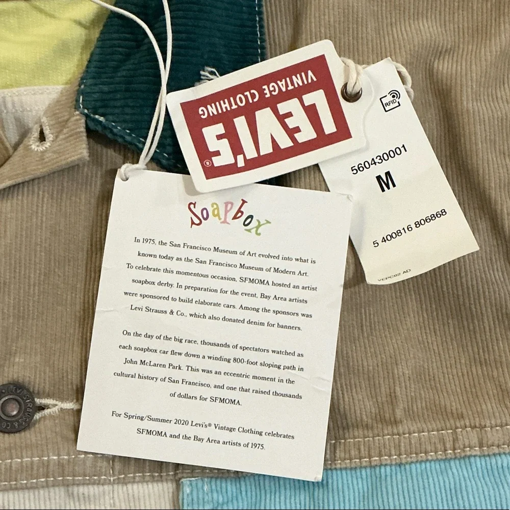 Levi's Vintage Clothing LVC Soapbox Corduroy Trucker Jacket NWT - Rare/Limited - Picture 3 of 10